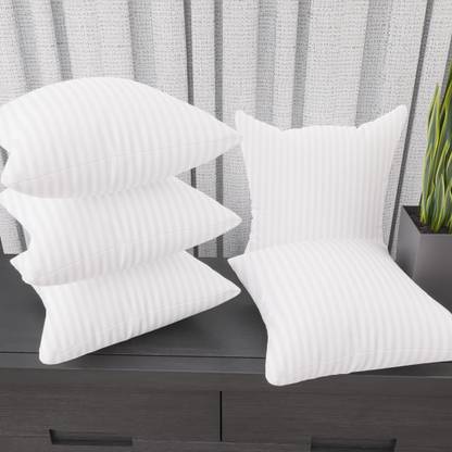 LA VERNE Luxury Microfibre Stripes Cushion Pack of 5 (White)