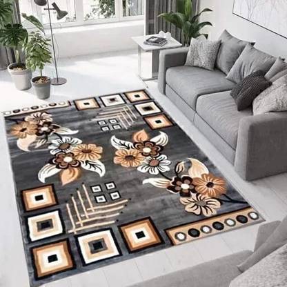 BhCarpet Blue Acrylic Carpet (5 ft, X 7 ft, Rectangle) - Image 2