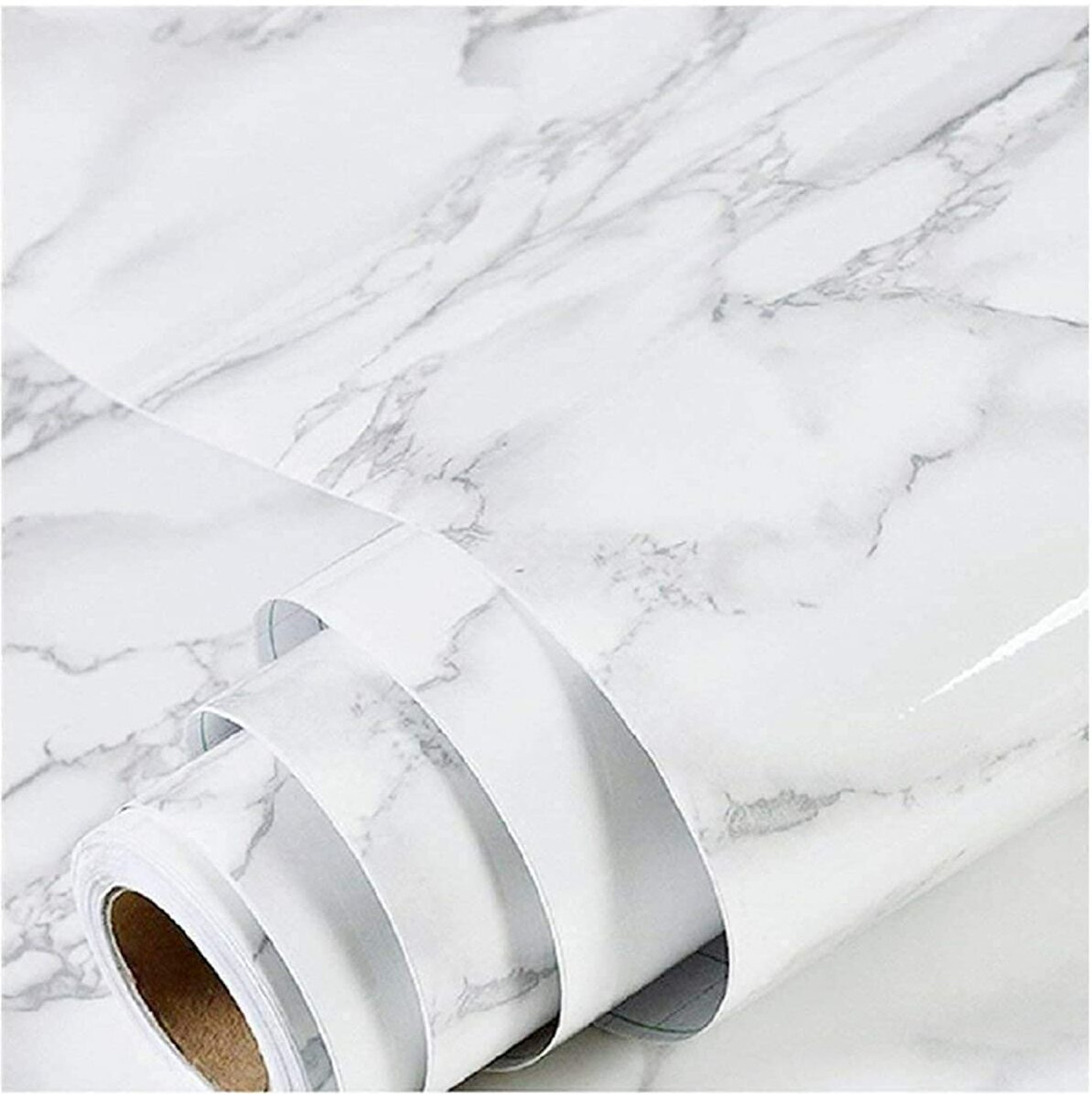Veki Foils Decorative White Wallpaper (L x W: 200 cm x 60 cm)