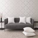 LA VERNE Luxury Microfibre Stripes Cushion Pack of 5 (White) - Image 2